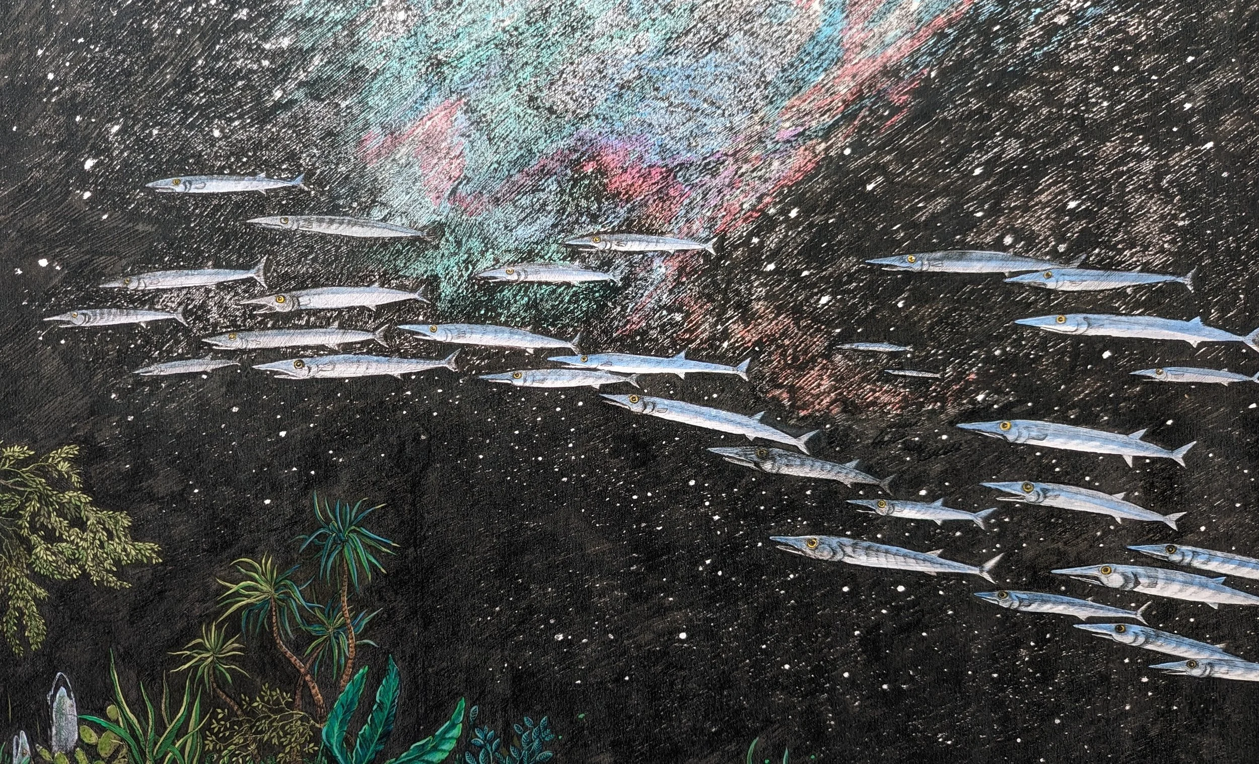 Garden From Memory // 1 of 1 Hand Colored Print 18x24